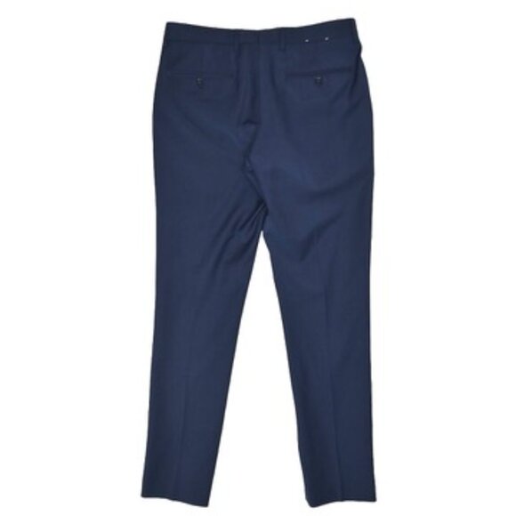 Express Navy Wool Blend Dress Pants Tagged 31x32 (Actual 31x29) Extra Slim - Picture 2 of 10